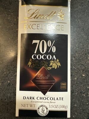 Lindt 100% Dark Chocolate Bar package photo