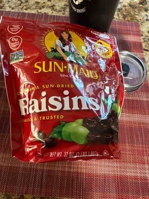 Sun-Maid Raisins package
