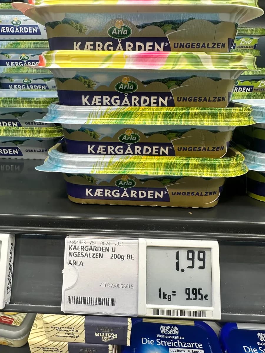 Arla Kaergarden Butter Spread — 250g to 200g