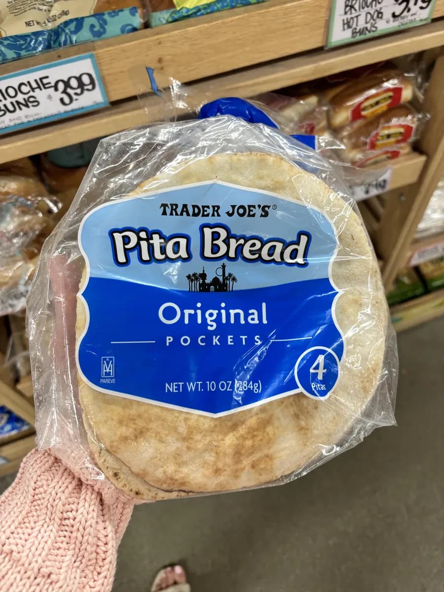 Trader Joe's pitas — 6ct to 4ct