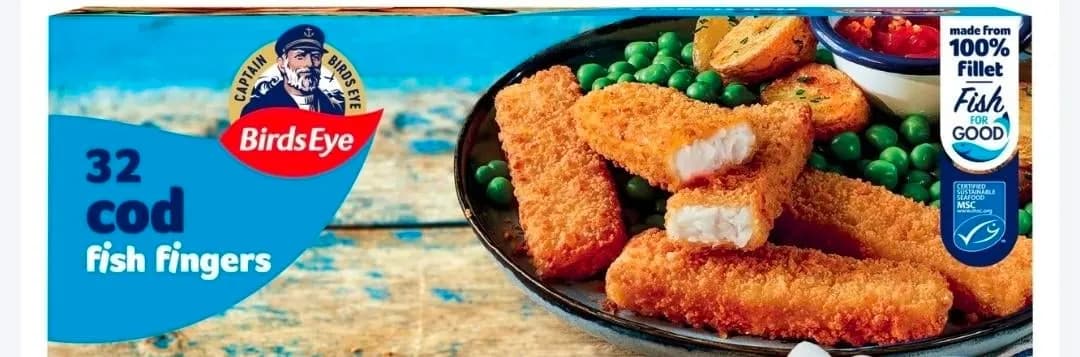 Birds Eye Fish Fingers — 32ct to 26ct