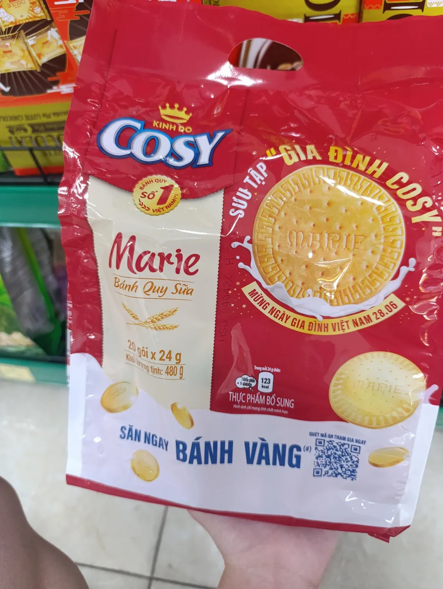 Cosy Marie biscuit — 528g to 480g