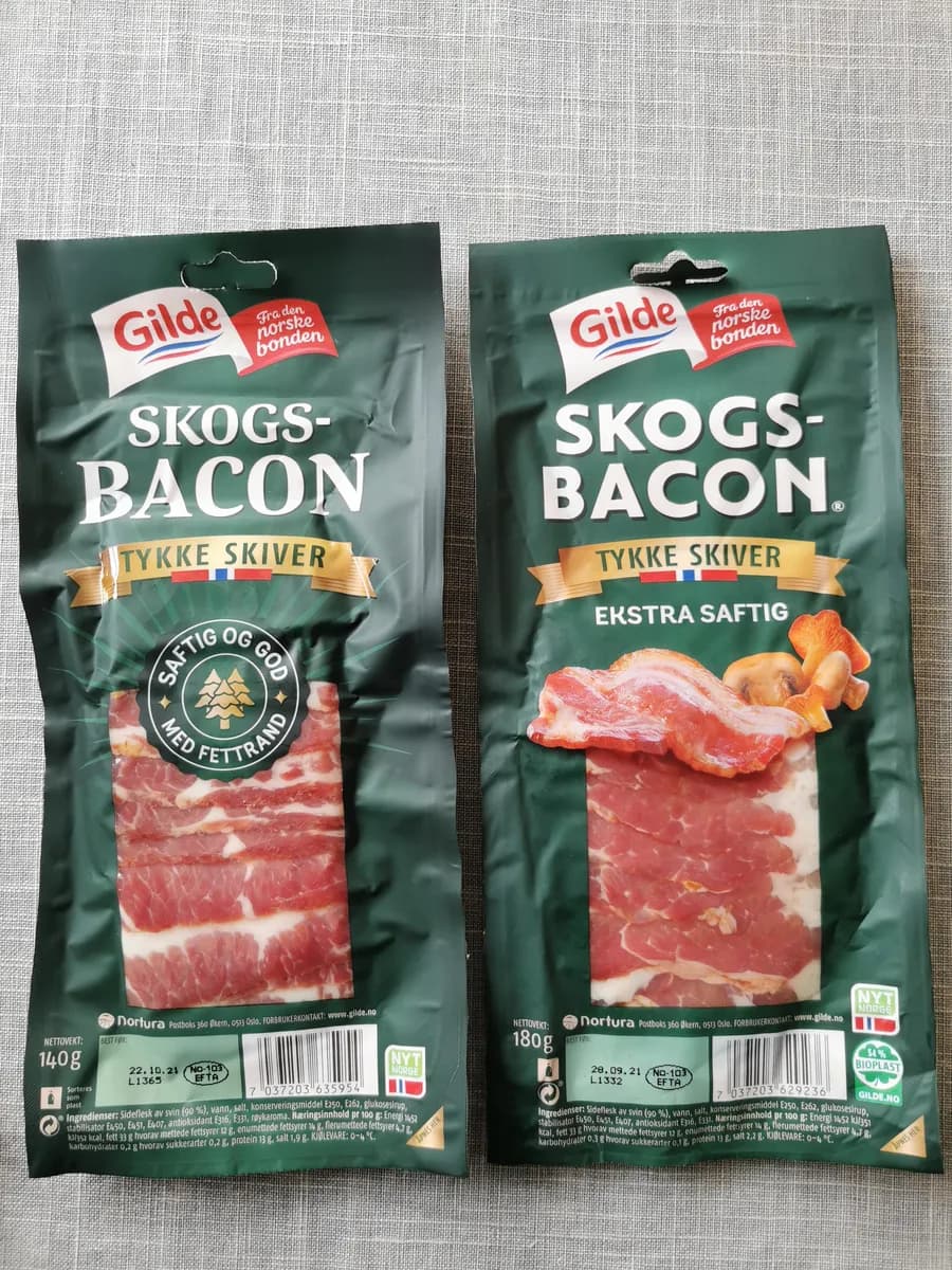 Gilde Bacon — 180g to 140g