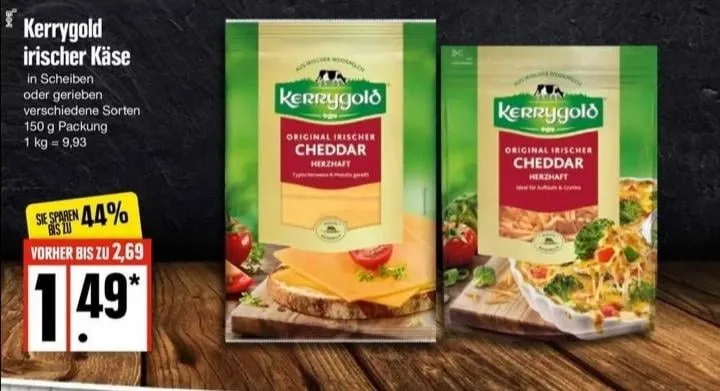 Kerrygold Cheese — 150g to 130g