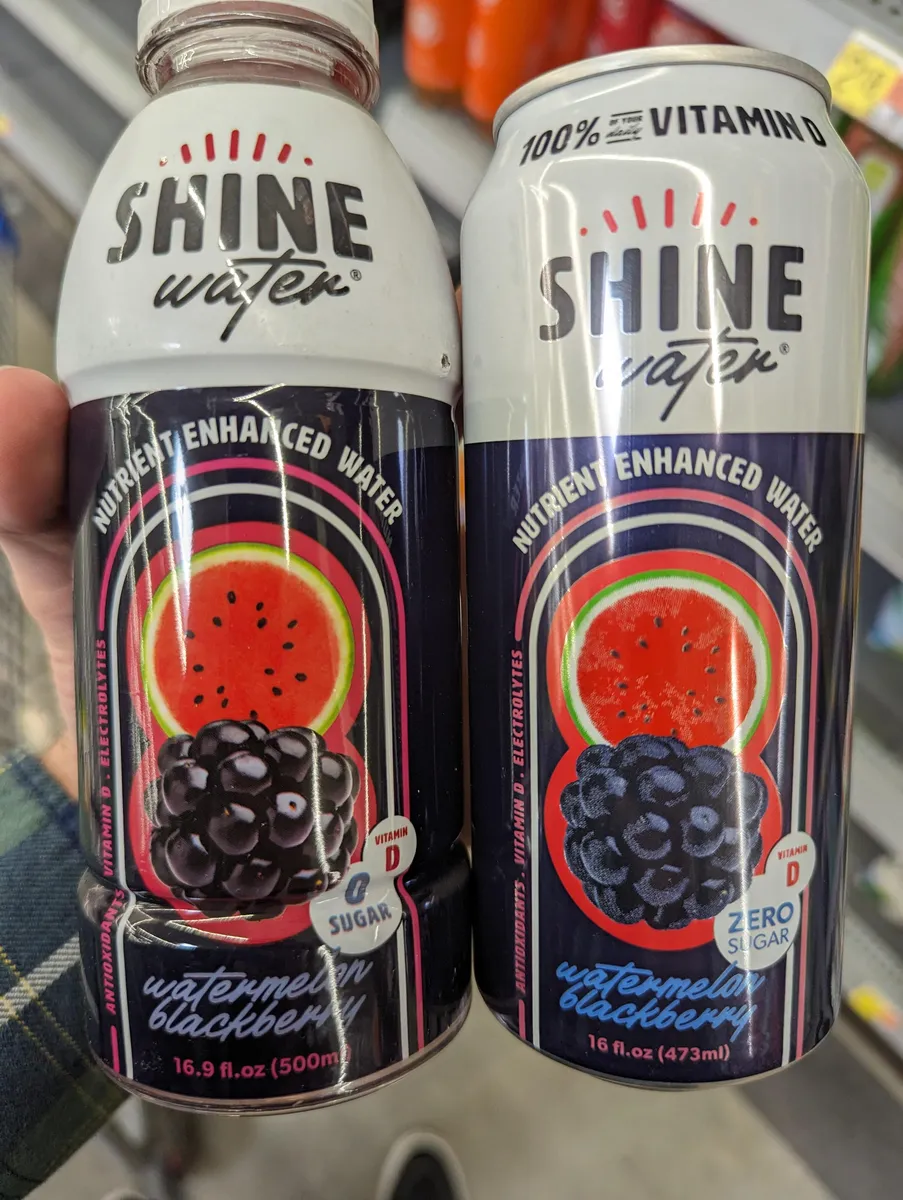 Shine Water Shine Water — 16.9fl oz to 16fl oz