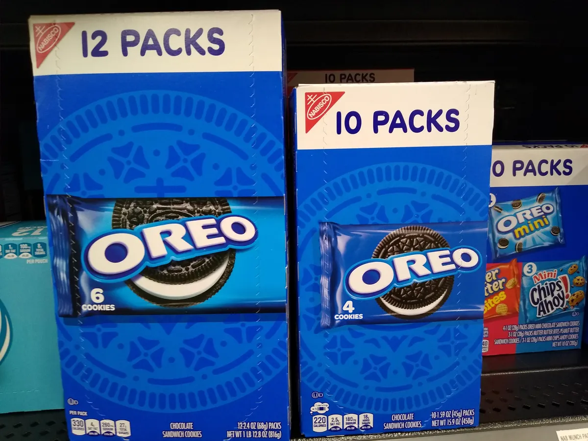 Nabisco cookies (12-pack) — 72ct to 40ct