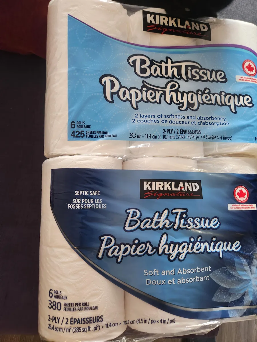 Kirkland Paper towels — 30ct to 27ct
