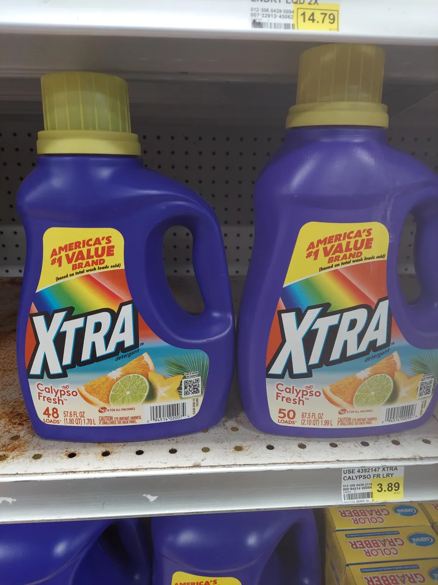 Xtra Detergent — 67.5oz to 57.6oz