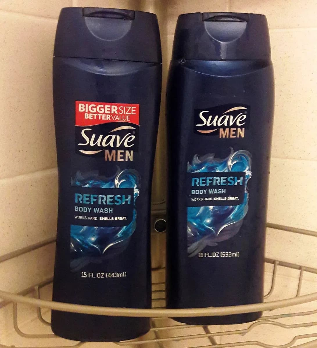 Suave Suave Men Refresh Body Wash — 18oz to 15oz