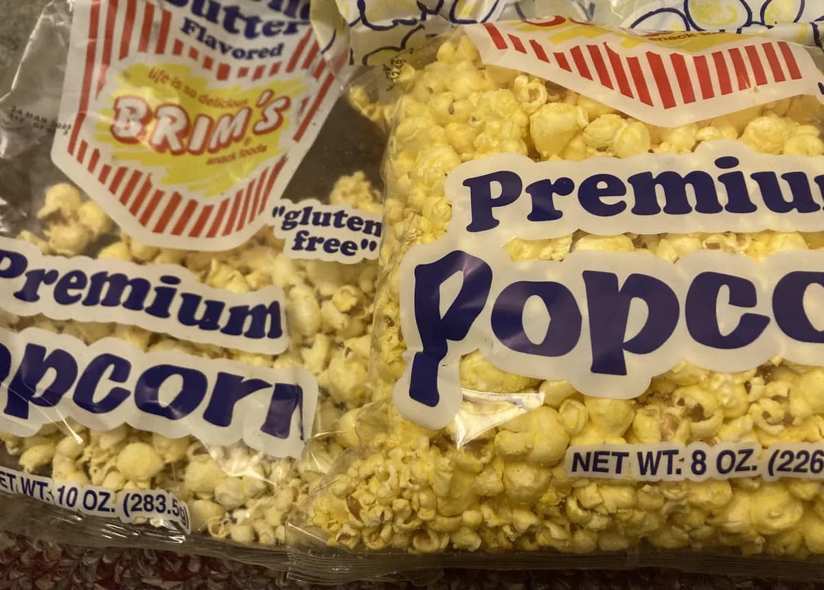 Brims Popcorn — 10oz to 8oz