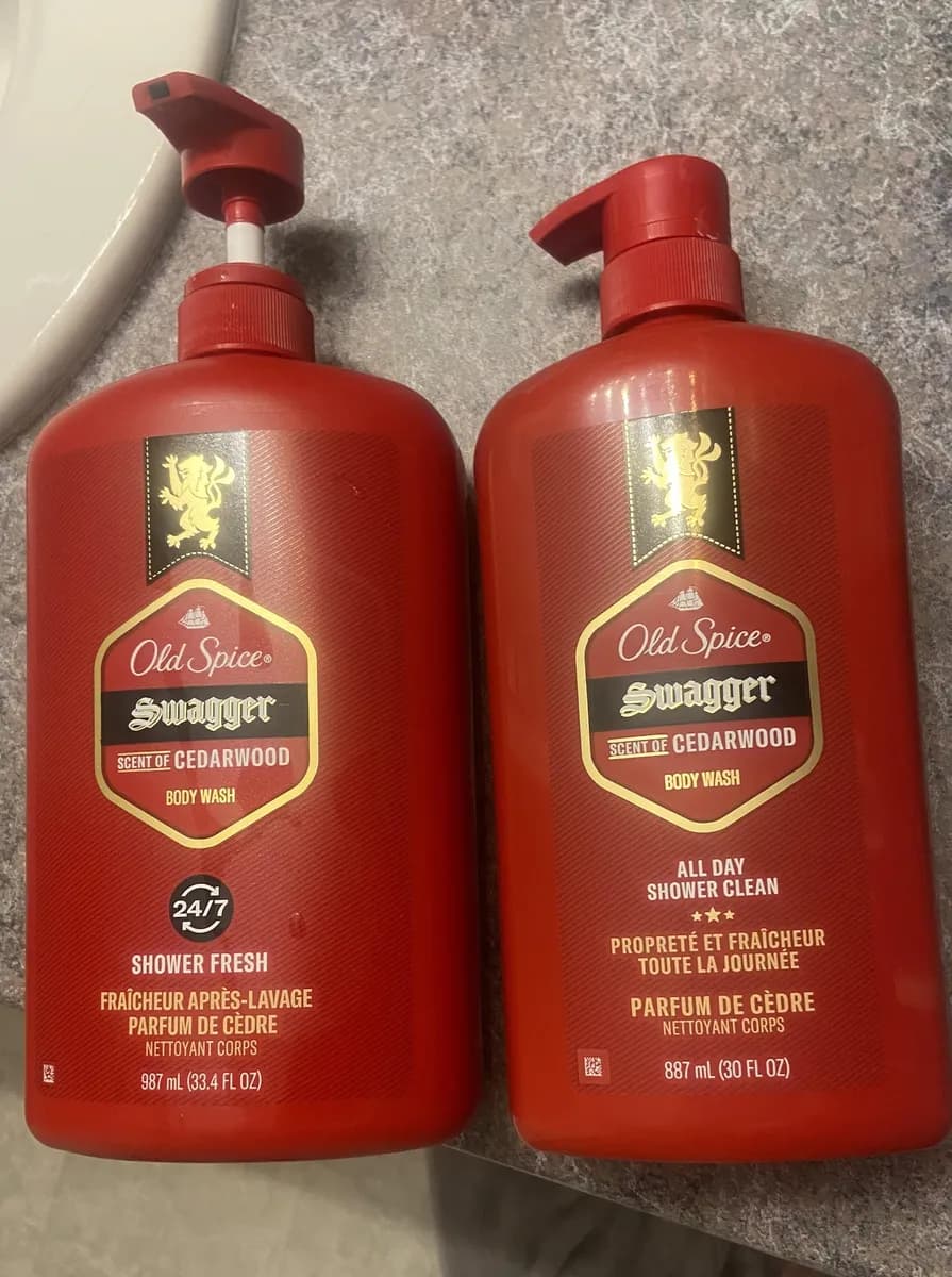 Old Spice Body Wash — 33.4fl oz to 30fl oz