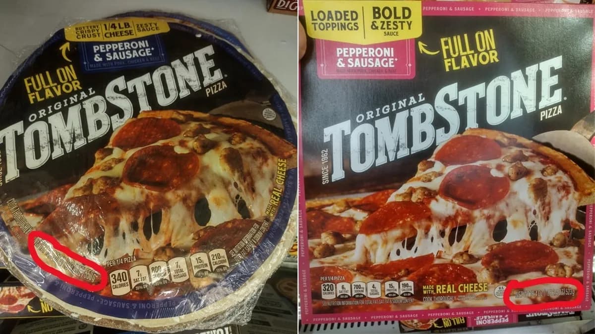 Tombstone Tombstone Pizza — 550g to 523g