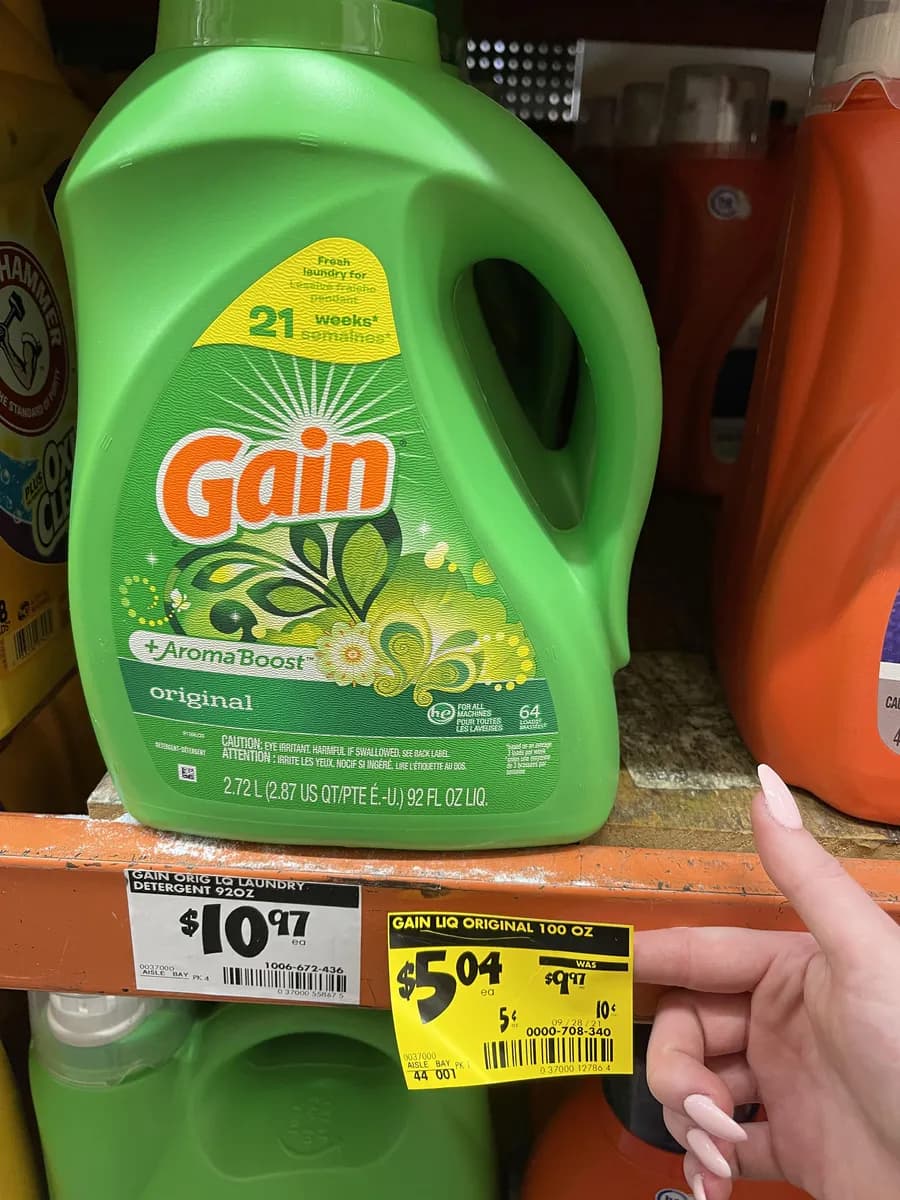 Gain Gain Laundry Detergent — 100fl oz to 92fl oz