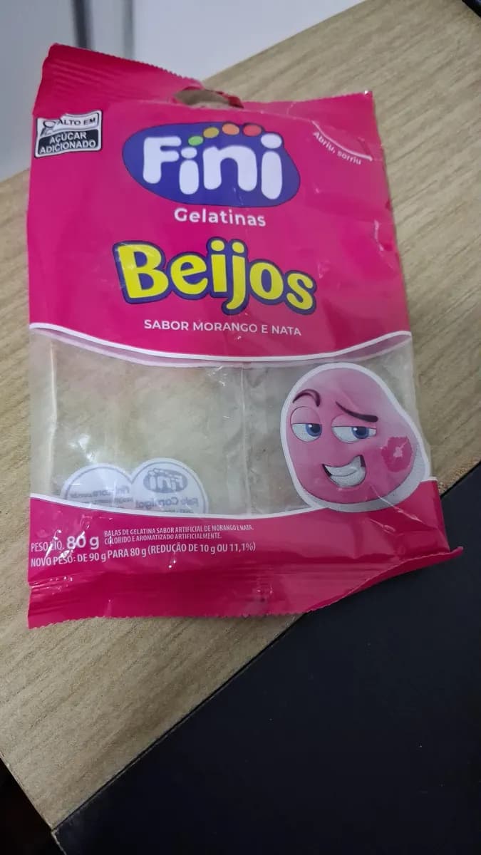 Fini Beijos — 90g to 80g