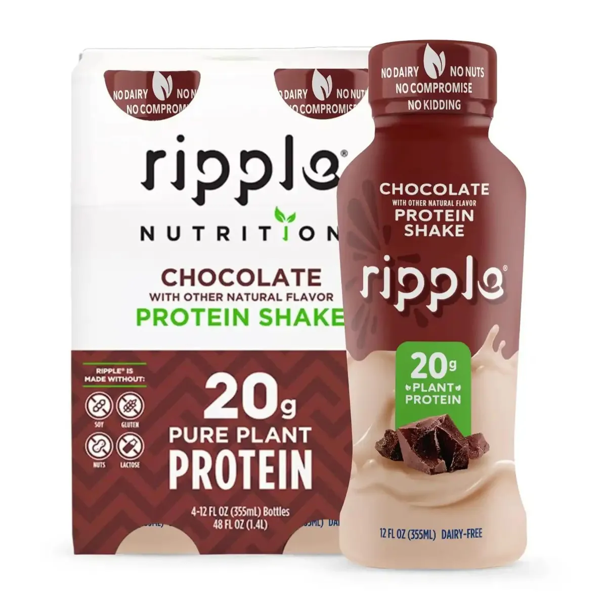 Ripple Ripple Protein Shakes — 12fl oz to 11fl oz