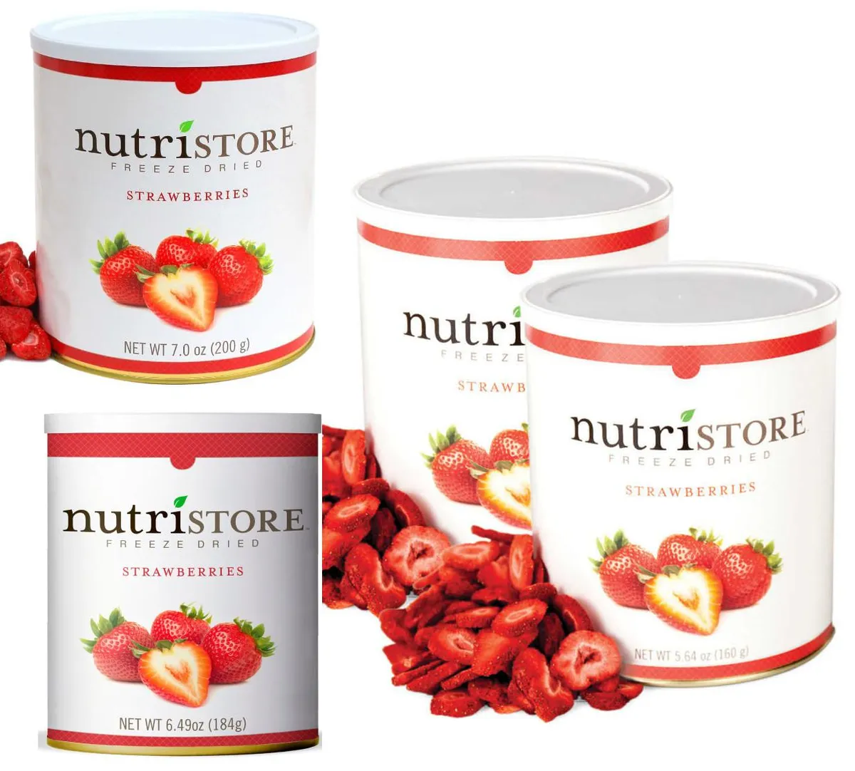 Nutristore Dried Strawberries — 200g to 160g