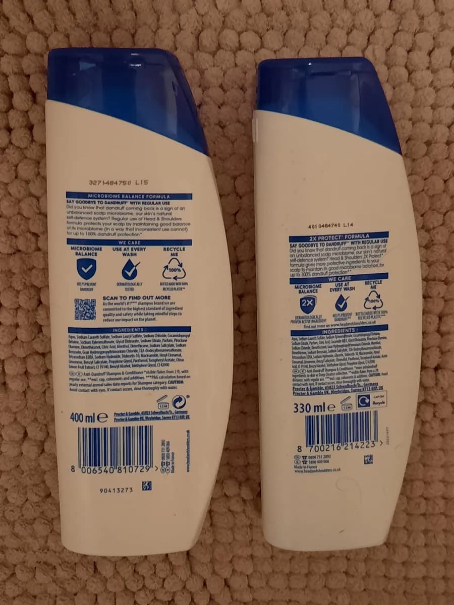 Head & Shoulders 2 in 1 Shampoo/Conditioner package photo