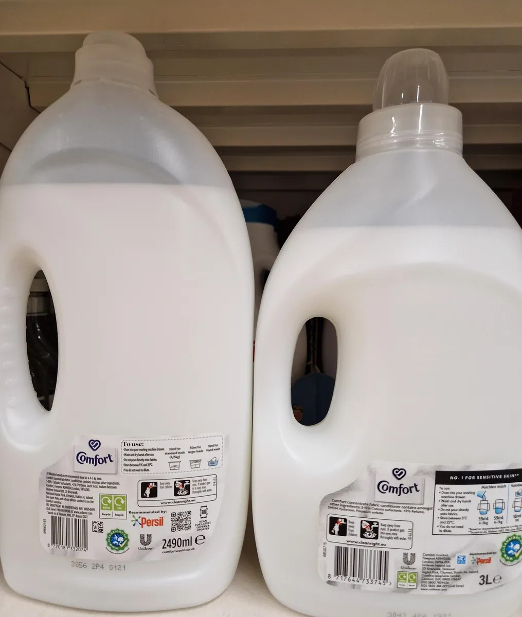 Comfort fabric conditioner — 3L to 2.49L
