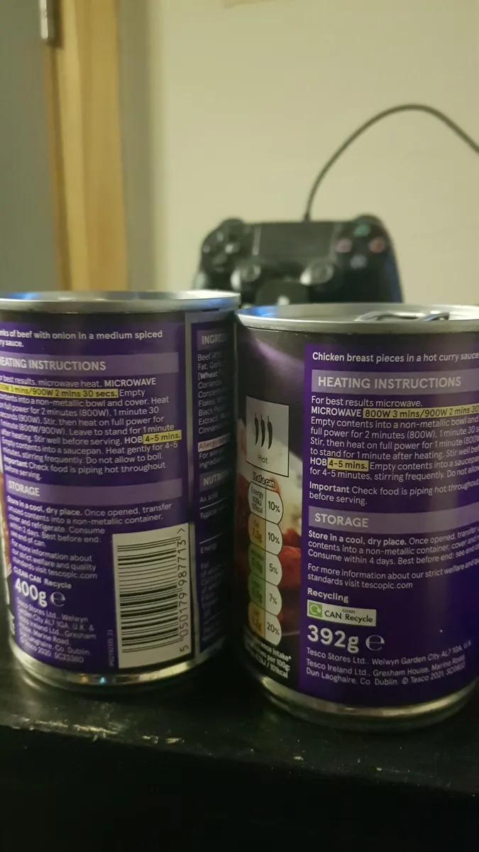 Tesco Chicken Jalfrezi — 400g to 392g