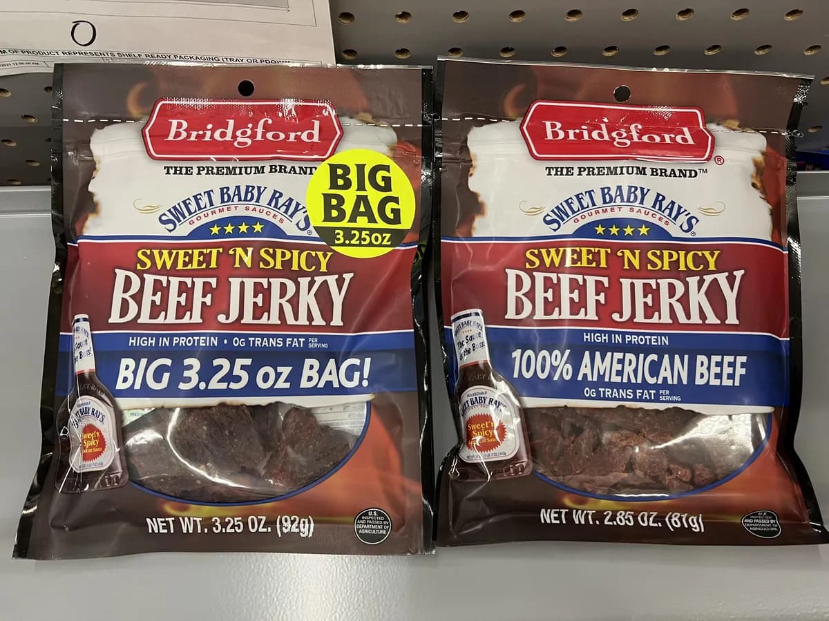 Sweet Baby Ray's Beef Jerky — 3.25oz to 2.85oz