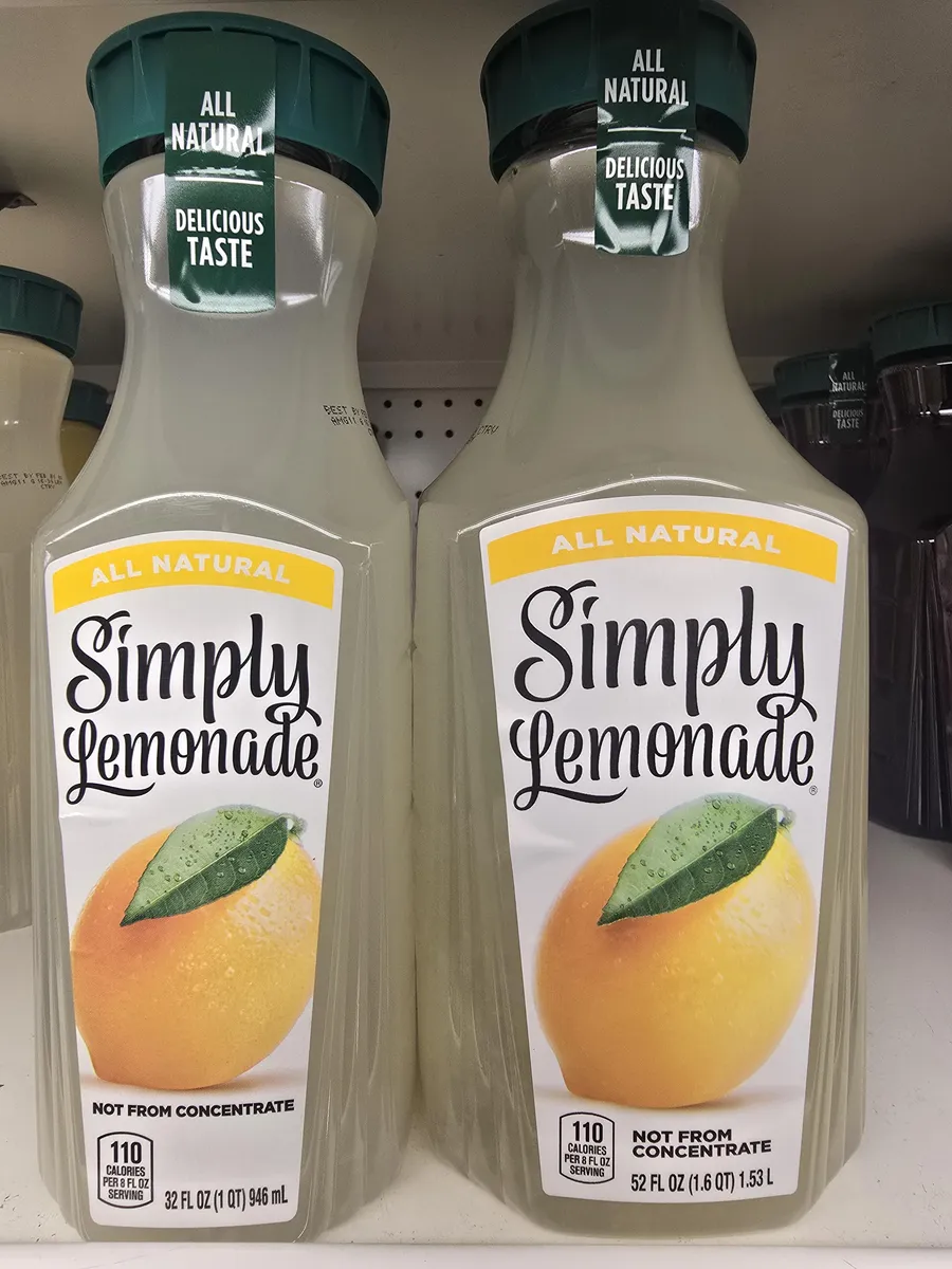 Simply Simply Lemonade — 52fl oz to 32fl oz