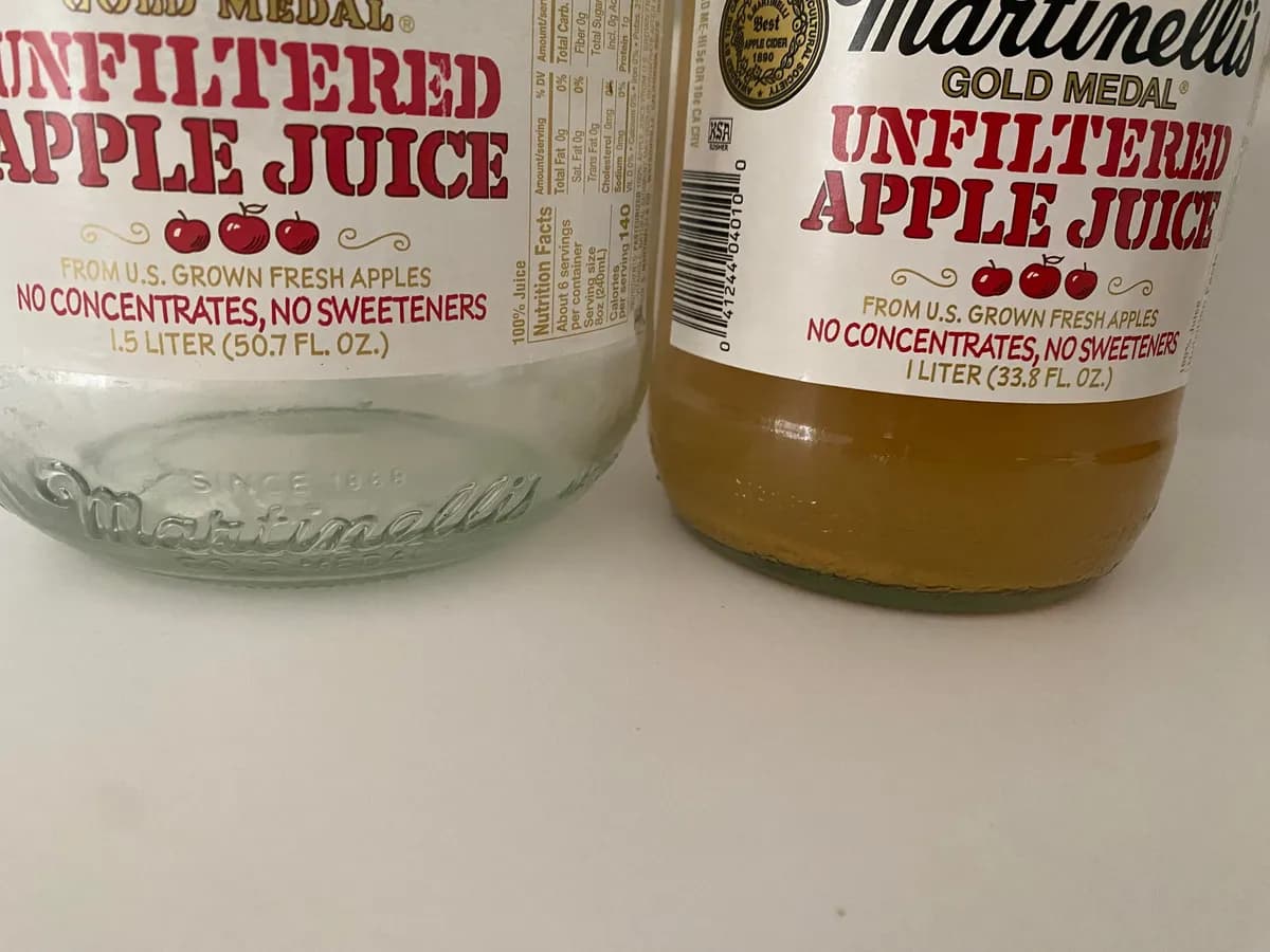 Martinelli'S Gold Medal apple juice — 50.7fl oz to 33.8fl oz