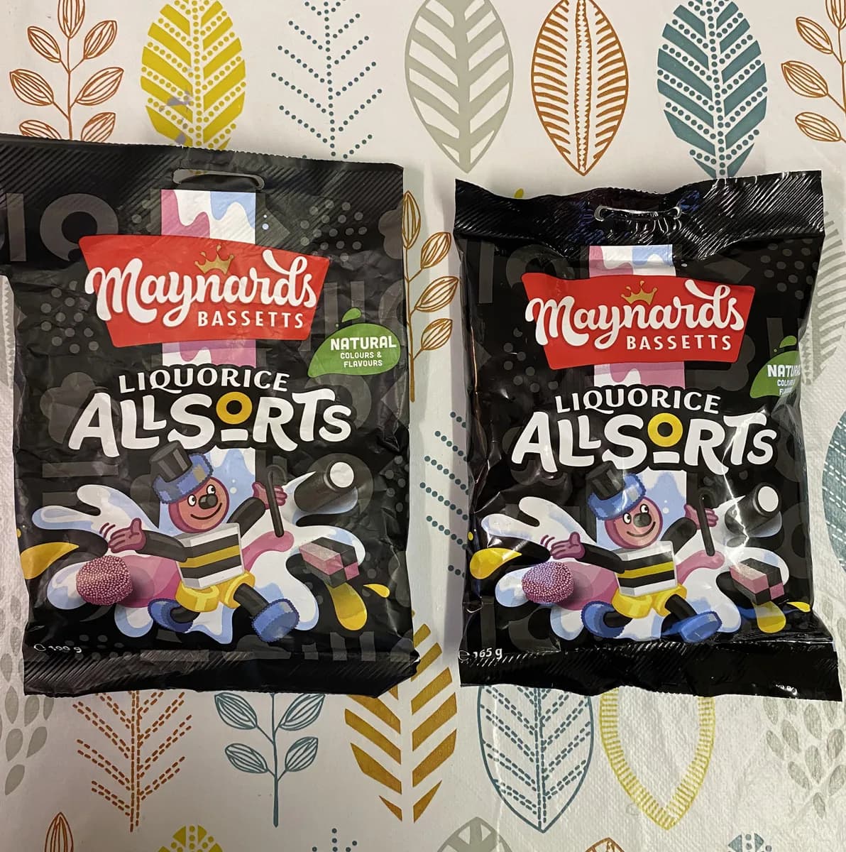 Maynards Bassetts Liquorice Allsorts — 190g to 165g