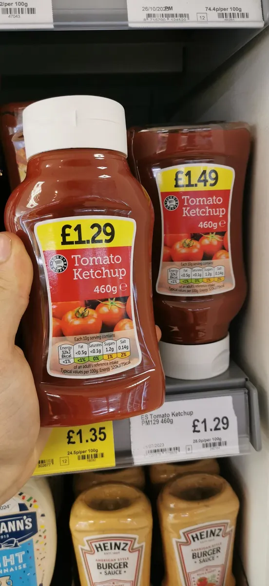 Euro Shopper Tomato Ketchup — 460g to 450g