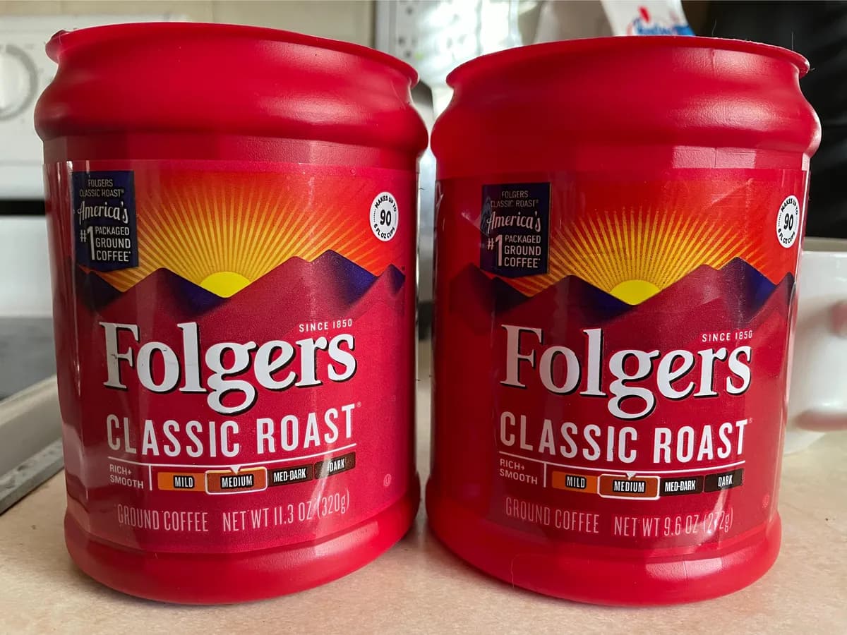 Folgers Classic Roast Ground Coffee — 11.3oz to 9.6oz