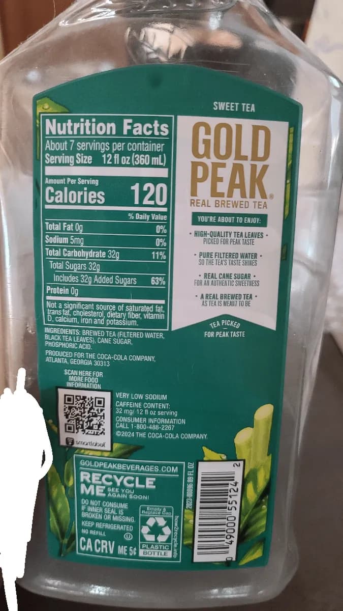 Gold Peak Gold Peak Tea — 89fl oz to 76fl oz