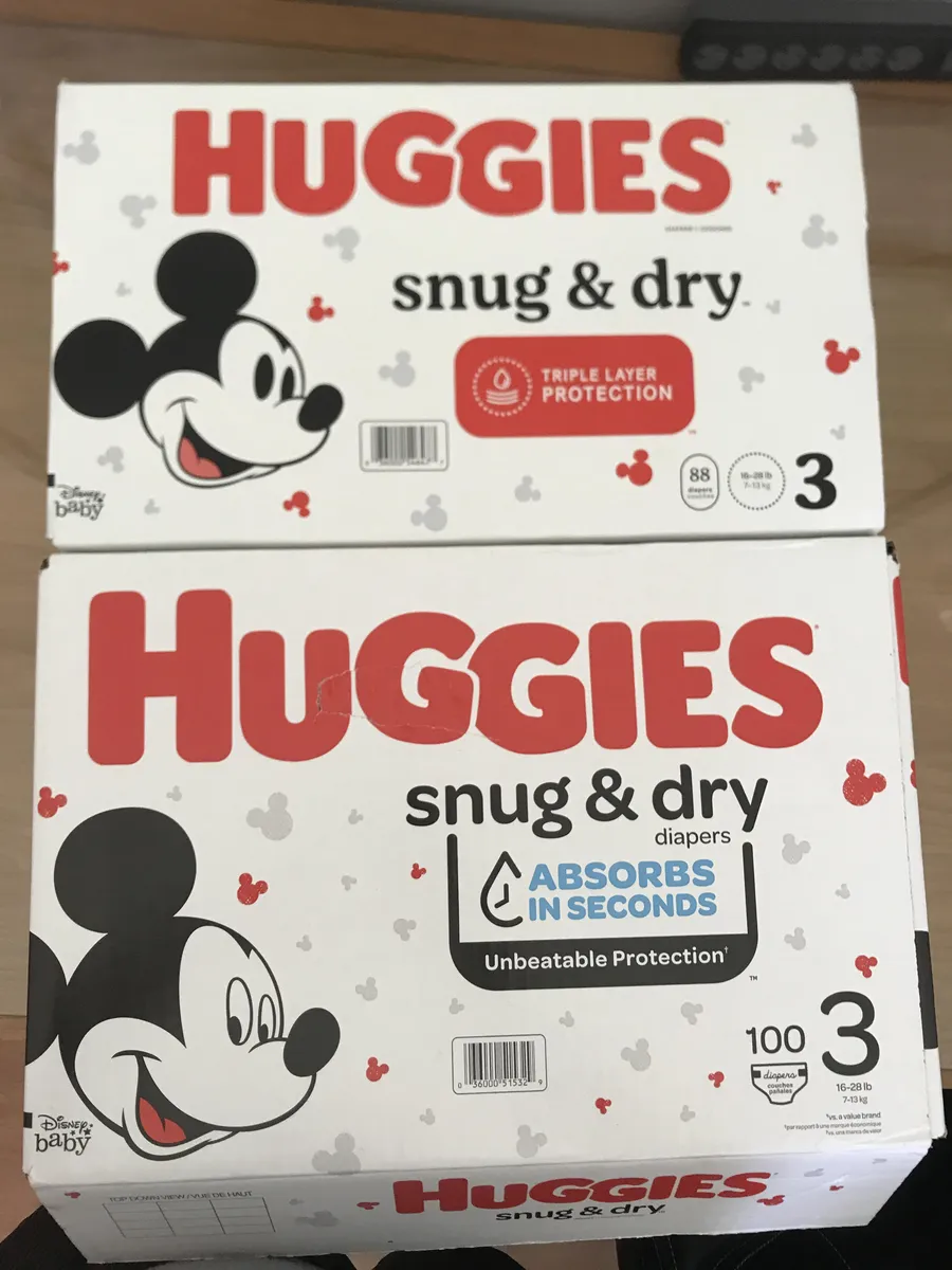 Disney Diapers — 100ct to 88ct