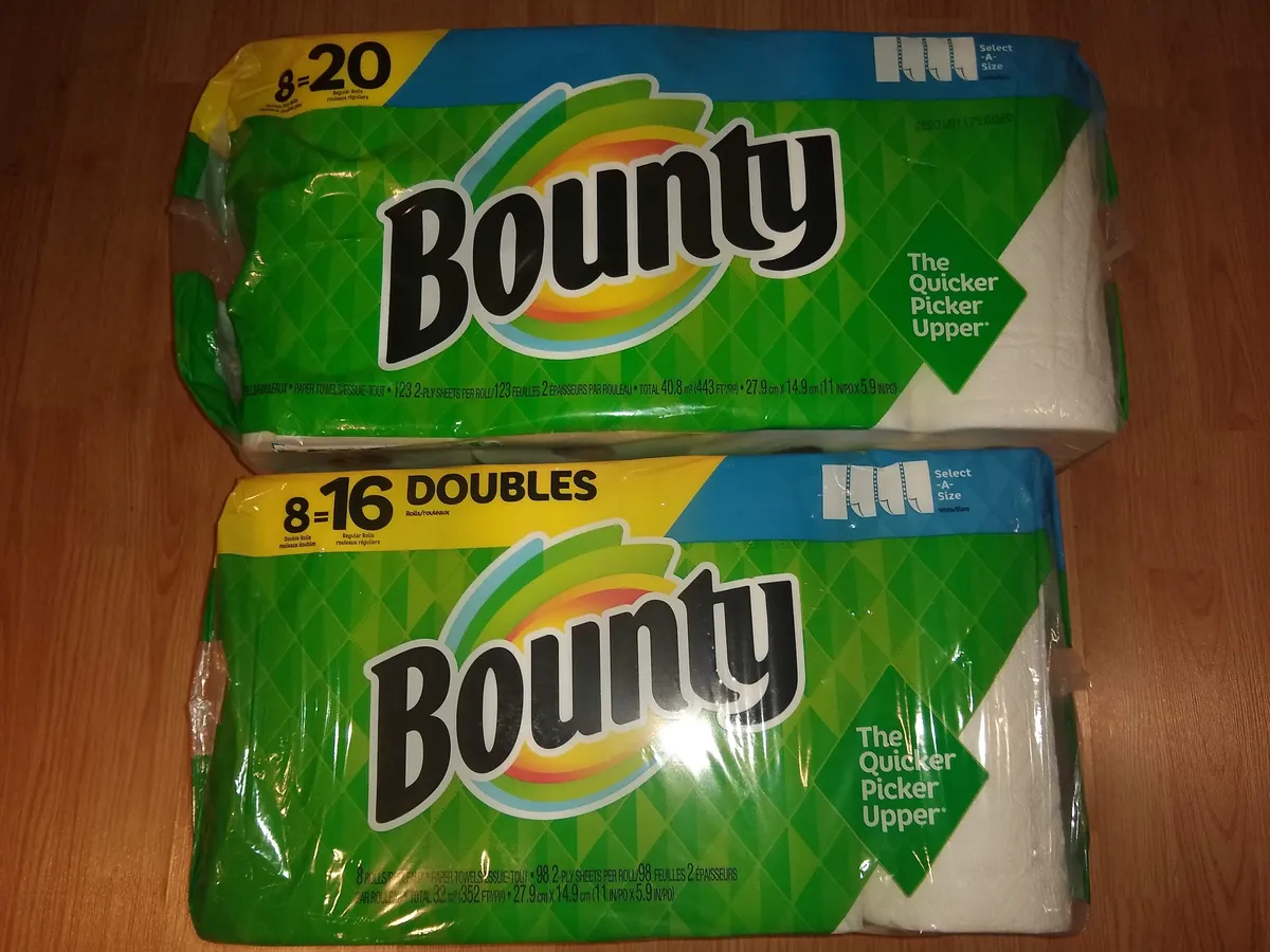 Bounty Toilet Paper — 25ct to 20ct