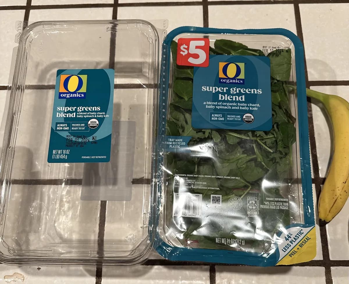 O Organics Super Greens Blend package
