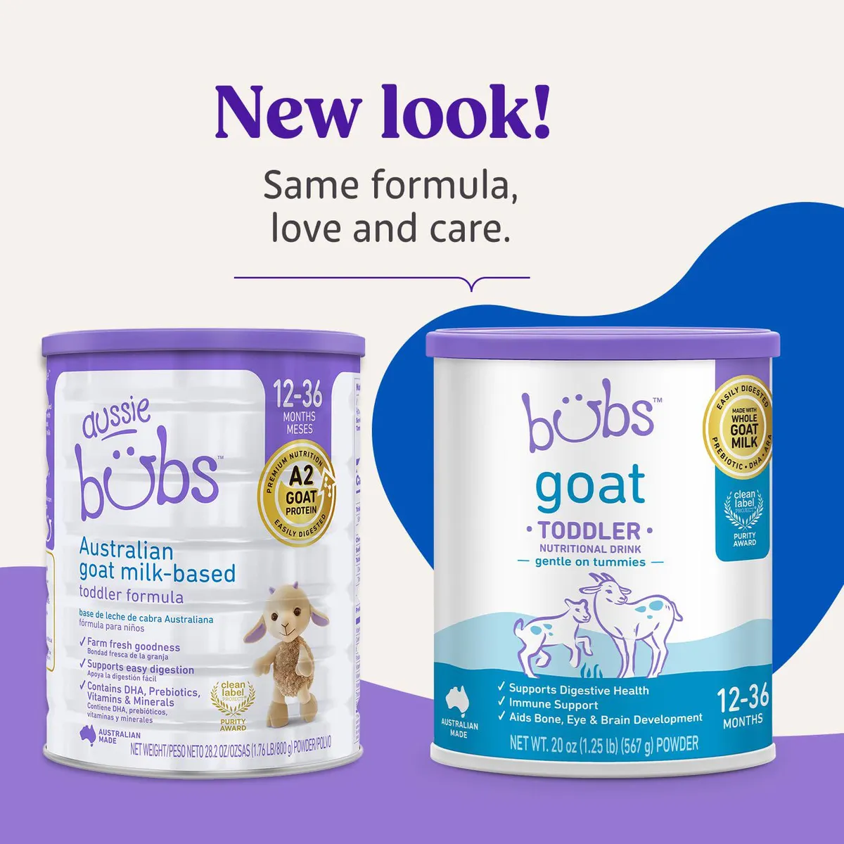 Bubs infant formula — 900g to 567g