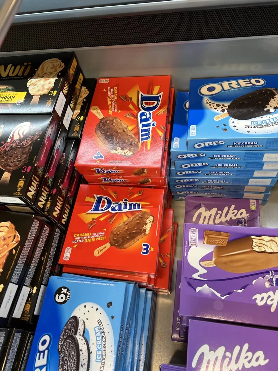 Daim Daim ice cream — 4ct to 3ct