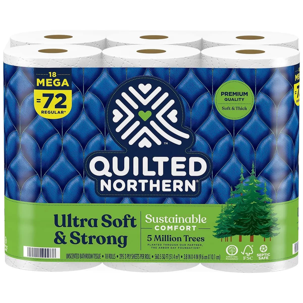 Quilted Northern Ultra Soft and Strong Toilet Paper — 328ct to 295ct