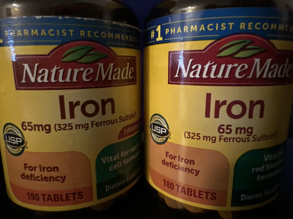 Nature Made Iron supplement — 190ct to 180ct