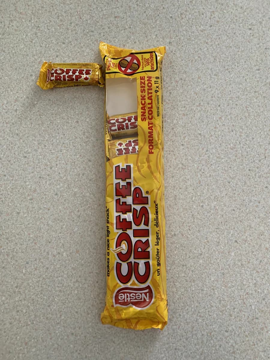 Nestle Coffee Crisp Snack Size Multi Pack package