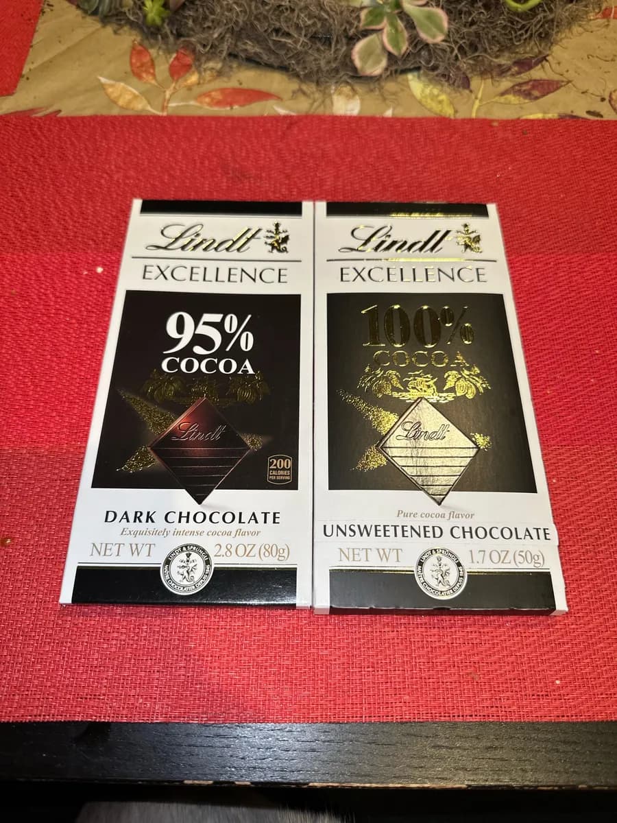 Lindt 100% Dark Chocolate Bar — 2.8oz to 1.7oz