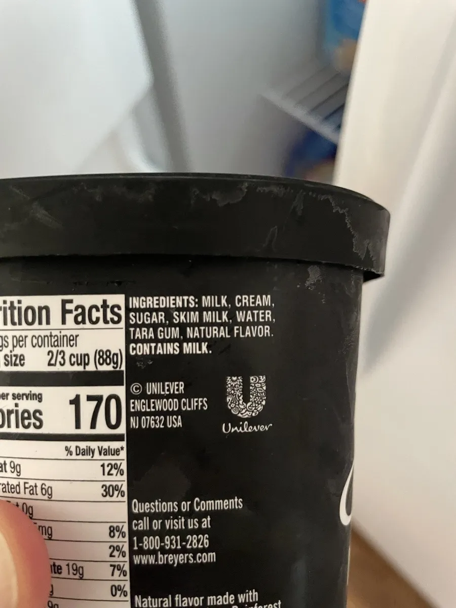 Breyers Natural Vanilla Ice Cream