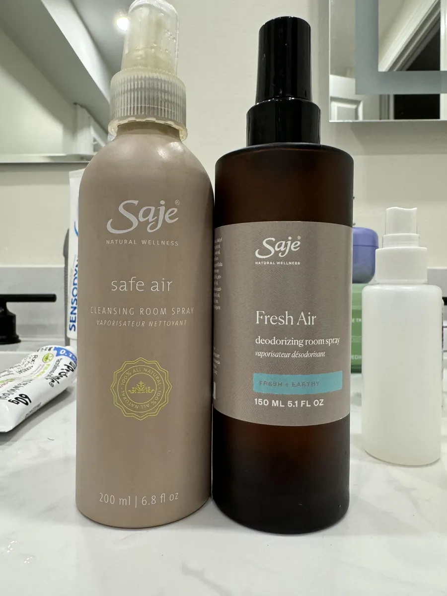 Saje Fresh Air Deodorizing Room Spray — 200ml to 150ml