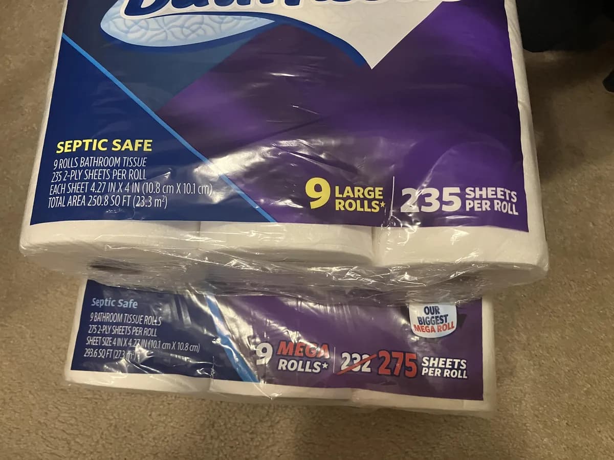 Member'S Mark Toilet Paper — 275ct to 235ct