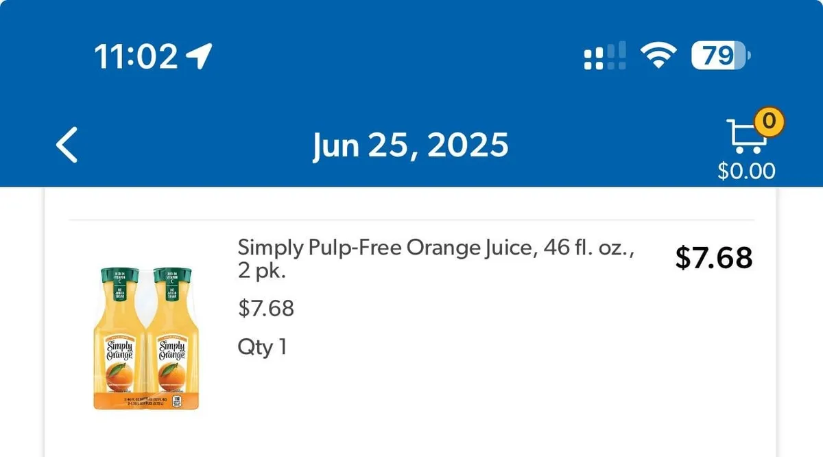 Simply Simply Orange Orange Juice — 52fl oz to 46fl oz