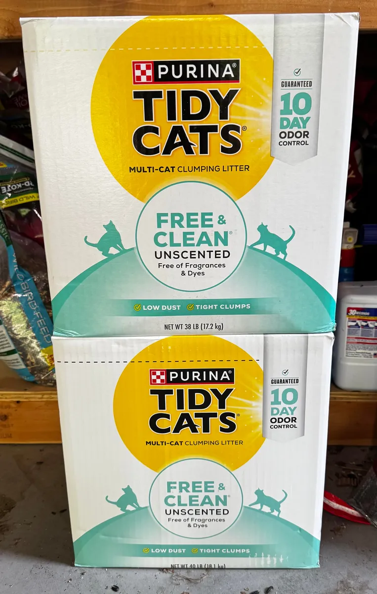 Tidy Cats Tidy (cleaning product) — 40lb to 38lb