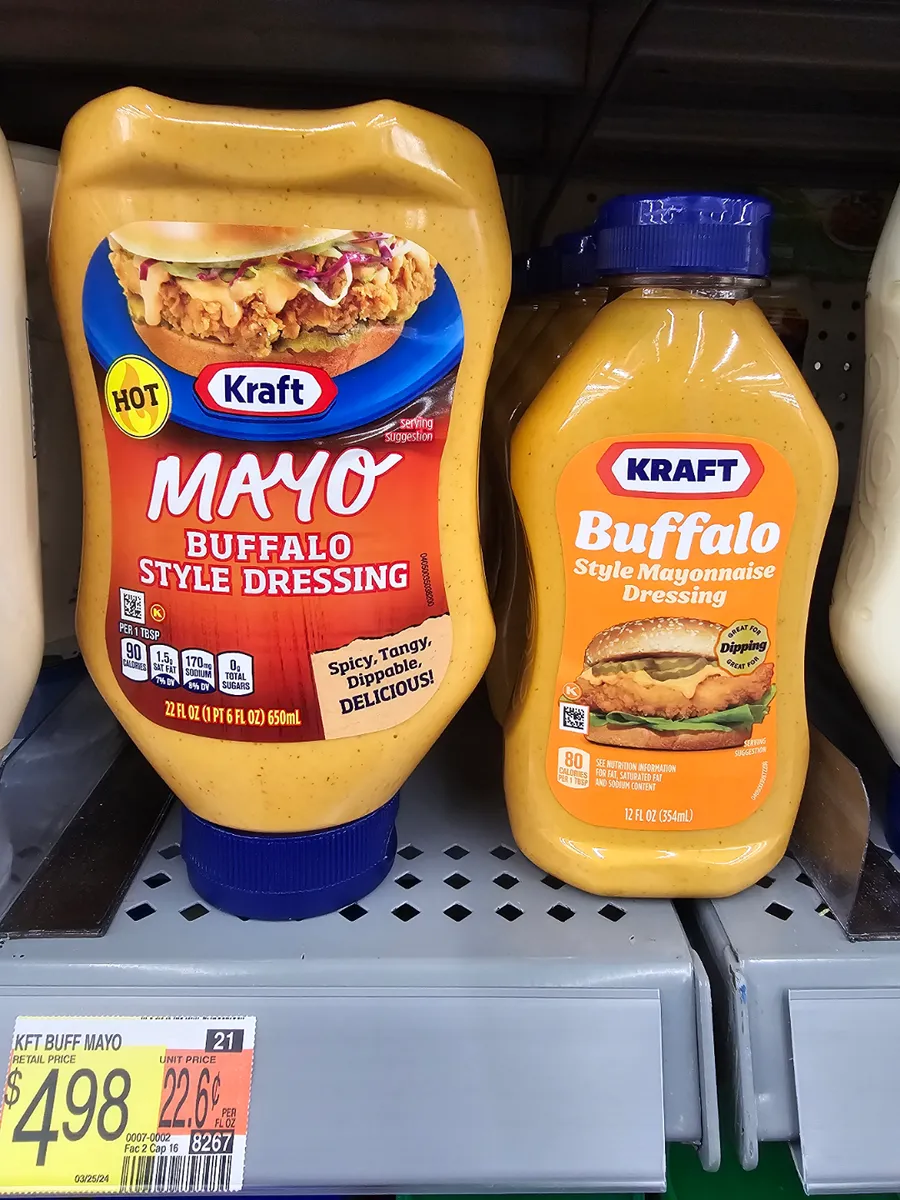 Kraft Buffalo Style Mayonnaise Dressing — 22fl oz to 12fl oz