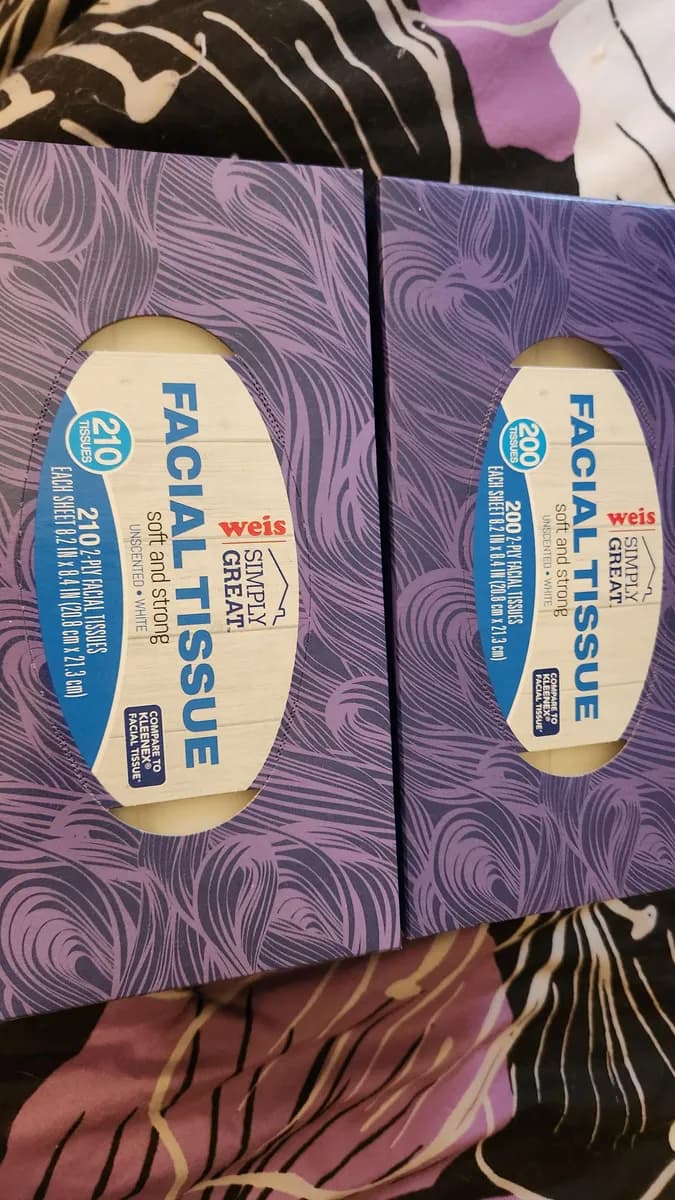Weis tissues — 210ct to 200ct