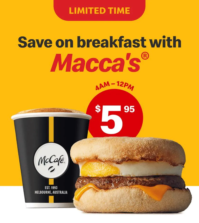 McDonald's Breakfast Deal — 3ct to 2ct