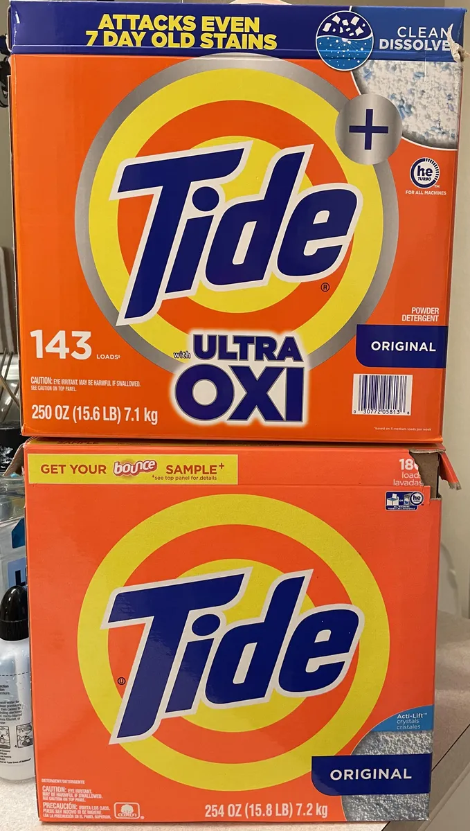 Tide Tide Ultra OXI — 180ct to 143ct