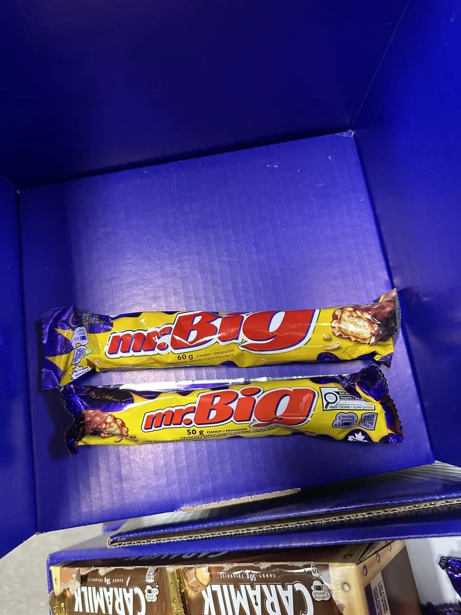 Mr. Big Mr Big — 60g to 50g