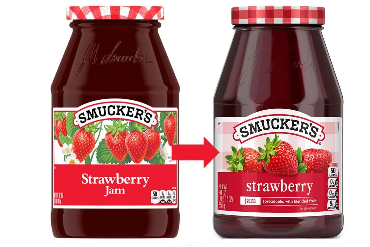 Smucker's Jam — 32oz to 30oz